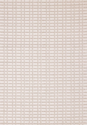 Woven Balance Tapis (7,10 pi X 10,6 pi) design grille – blanc, taupe