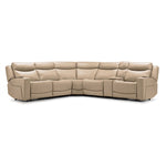 Jackson Leather 6-Piece Power Reclining Sectional with Heat and Massage - Pristine