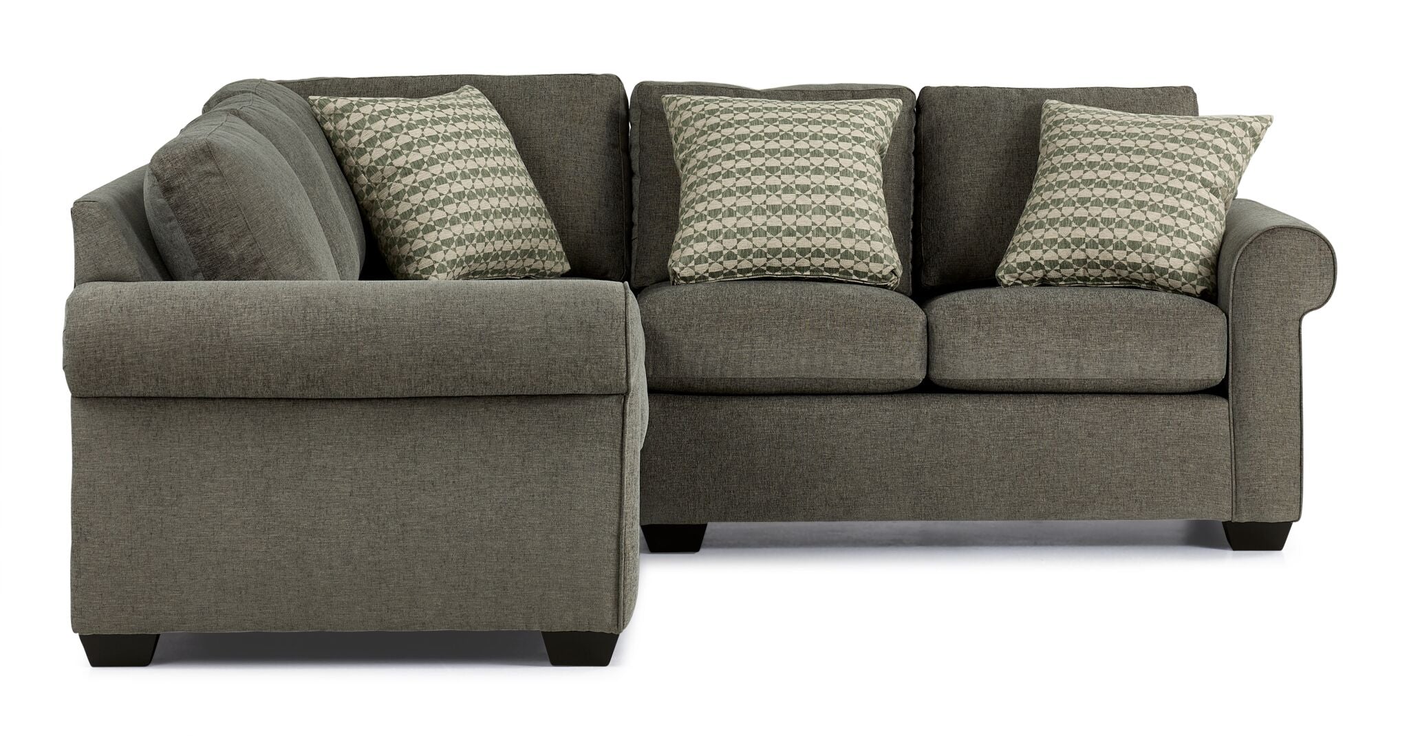 Jayden 2-Piece Sectional with Right-Facing Loveseat - Patina Dark Grey