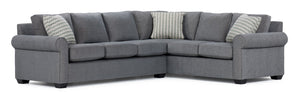 Jayden Sectionnel 2 mcx avec sofa côté gauche – gris foncé