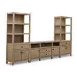 Joliette 3-Piece Entertainment Wall Unit - Light Tan