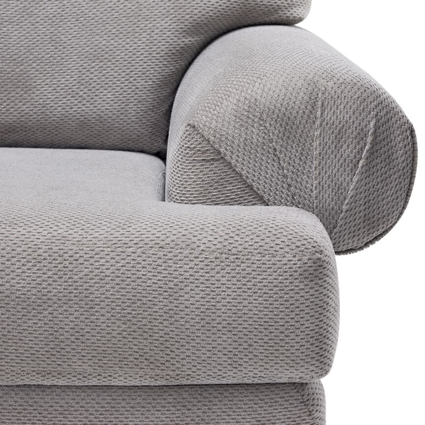 Jupiter 2-Piece Sectional with Left-Facing Chaise - Ash Grey