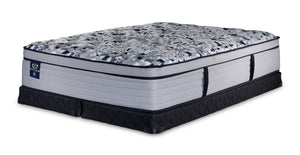 Sealy Posturepedic® Palatial Crest® Tenley II moyen à plateau euro Ens. Matelas grand et demi-sommiers à profil bas