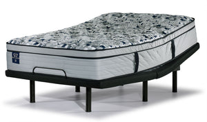 Sealy Posturepedic® Palatial Crest® Tenley II moyen à plateau euro Ens. Matelas simple XL et base réglable Motion Pro de L2