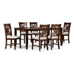 Kai 7-Piece Extendable Dining Set - Brown