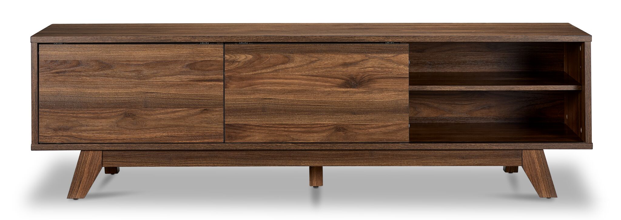 Karlee 63" TV Stand - Walnut Brown
