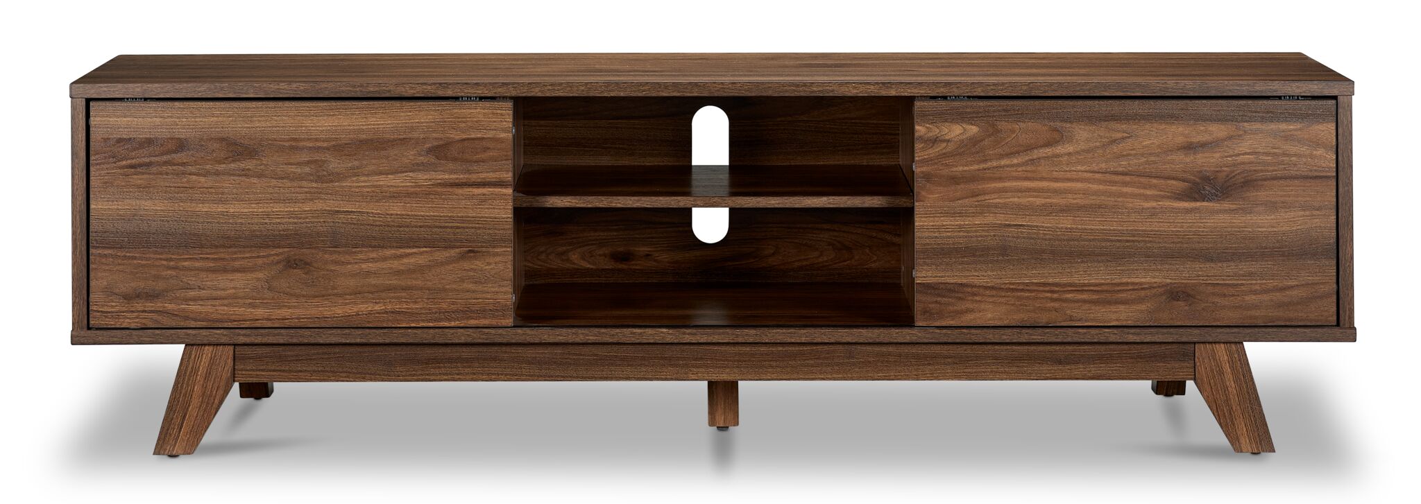 Karlee 63" TV Stand - Walnut Brown