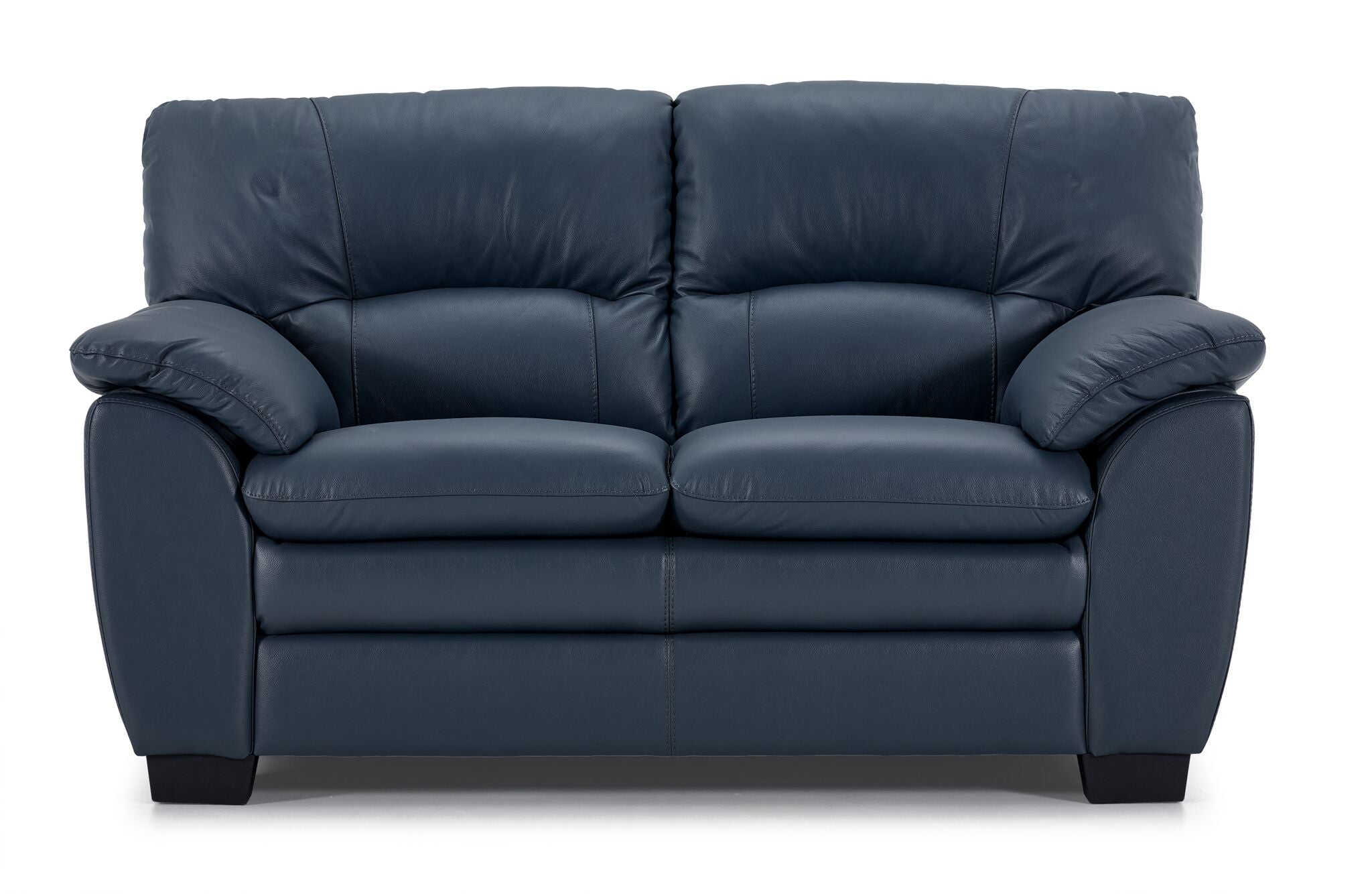 Kendrick Leather Loveseat - Blue
