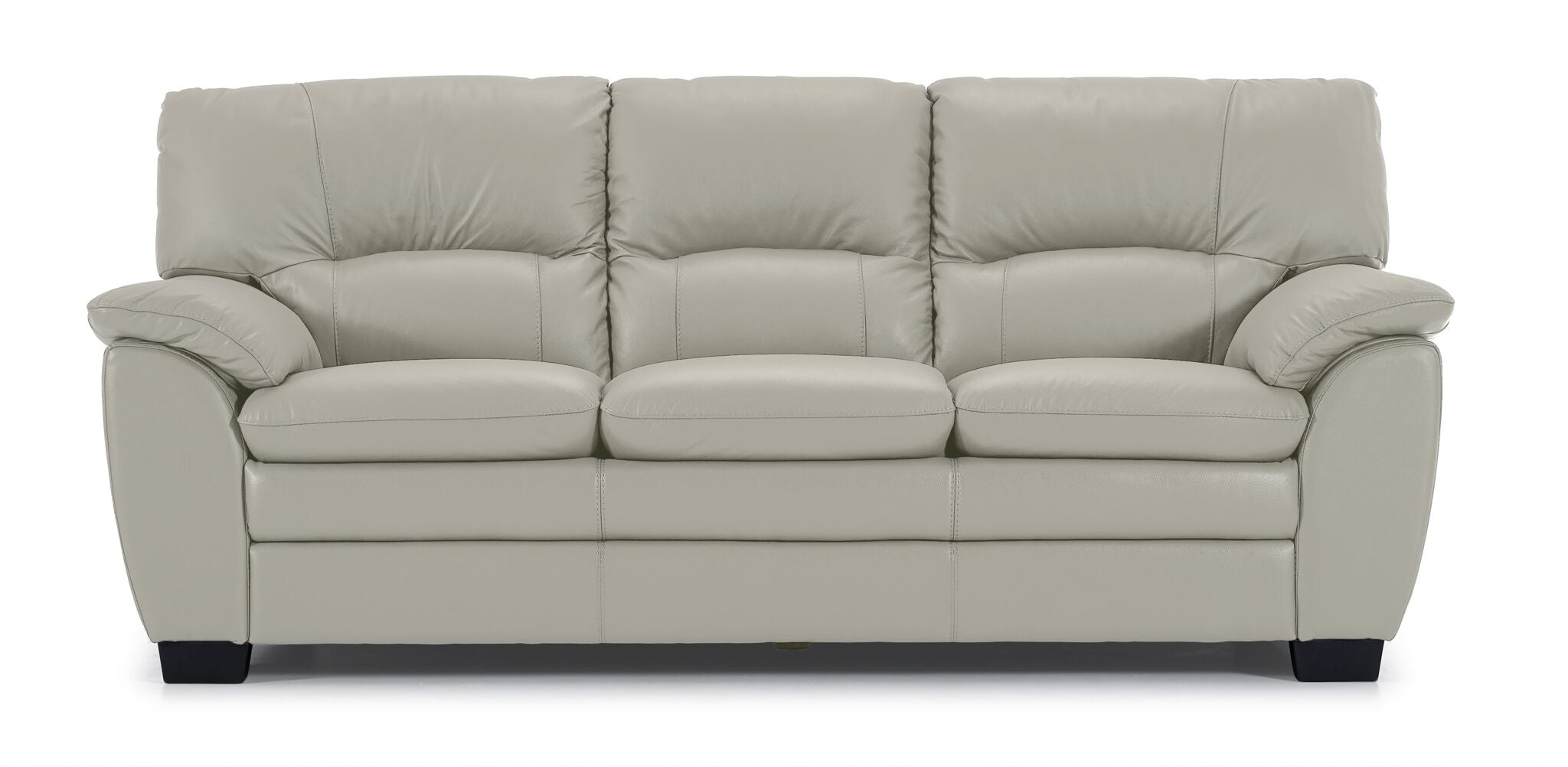 Kendrick Leather Sofa - Silver Grey