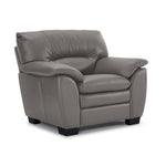 Kendrick Leather Chair - Grey
