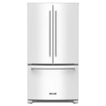KitchenAid 35.75" 20 Cu. Ft. White Counter-Depth French Door Refrigerator - KRFC136RWH
