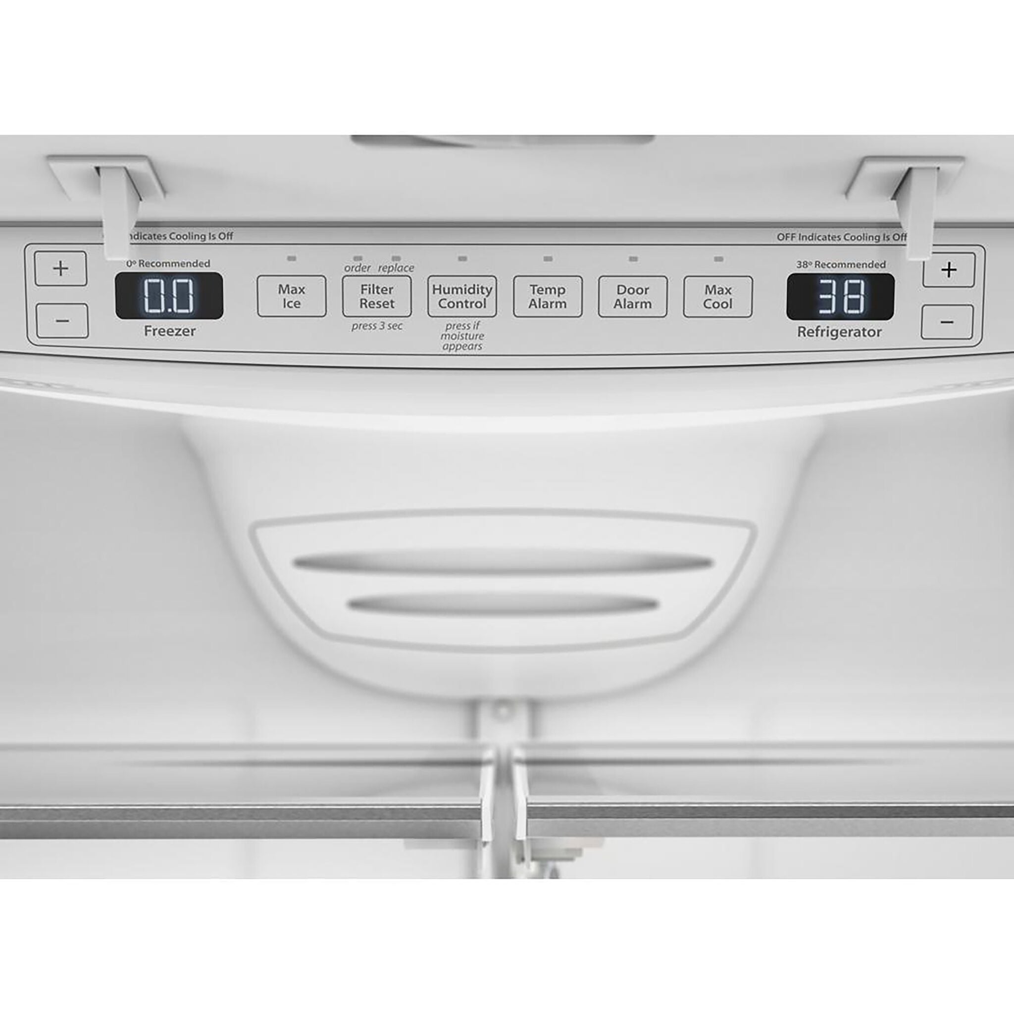 KitchenAid 35.75" 20 Cu. Ft. White Counter-Depth French Door Refrigerator - KRFC136RWH