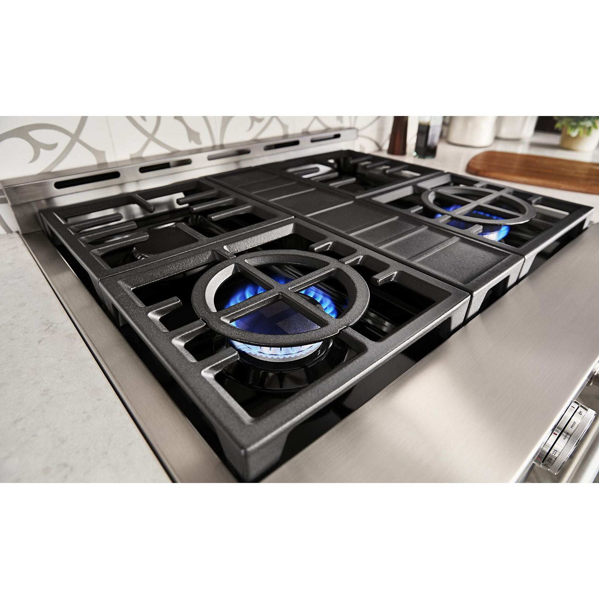 KitchenAid® Stainless Steel Smart Freestanding Gas Range (4.1 Cu. Ft.) - KFGC500JSS