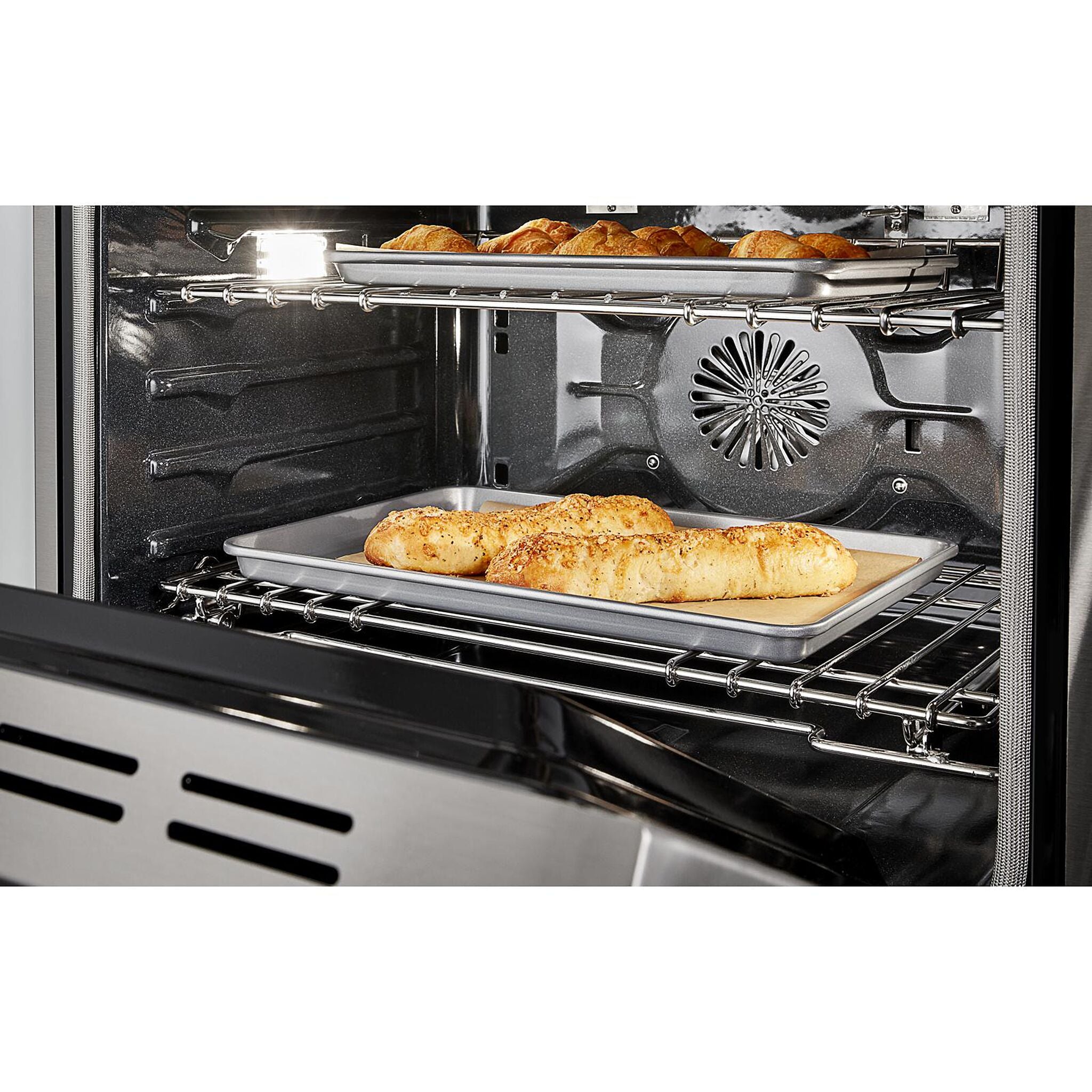 KitchenAid® Stainless Steel Smart Freestanding Gas Range (4.1 Cu. Ft.) - KFGC500JSS