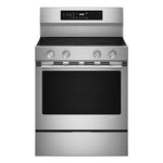 KitchenAid Printshield Stainless Freestanding Electric Convection Range (5.3 cu.ft.) - YKFES530SPS