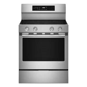 KitchenAid Cuisinière électrique 5,3 pi³ autonome à convection acier inoxydable PrintShield® YKFES530SPS