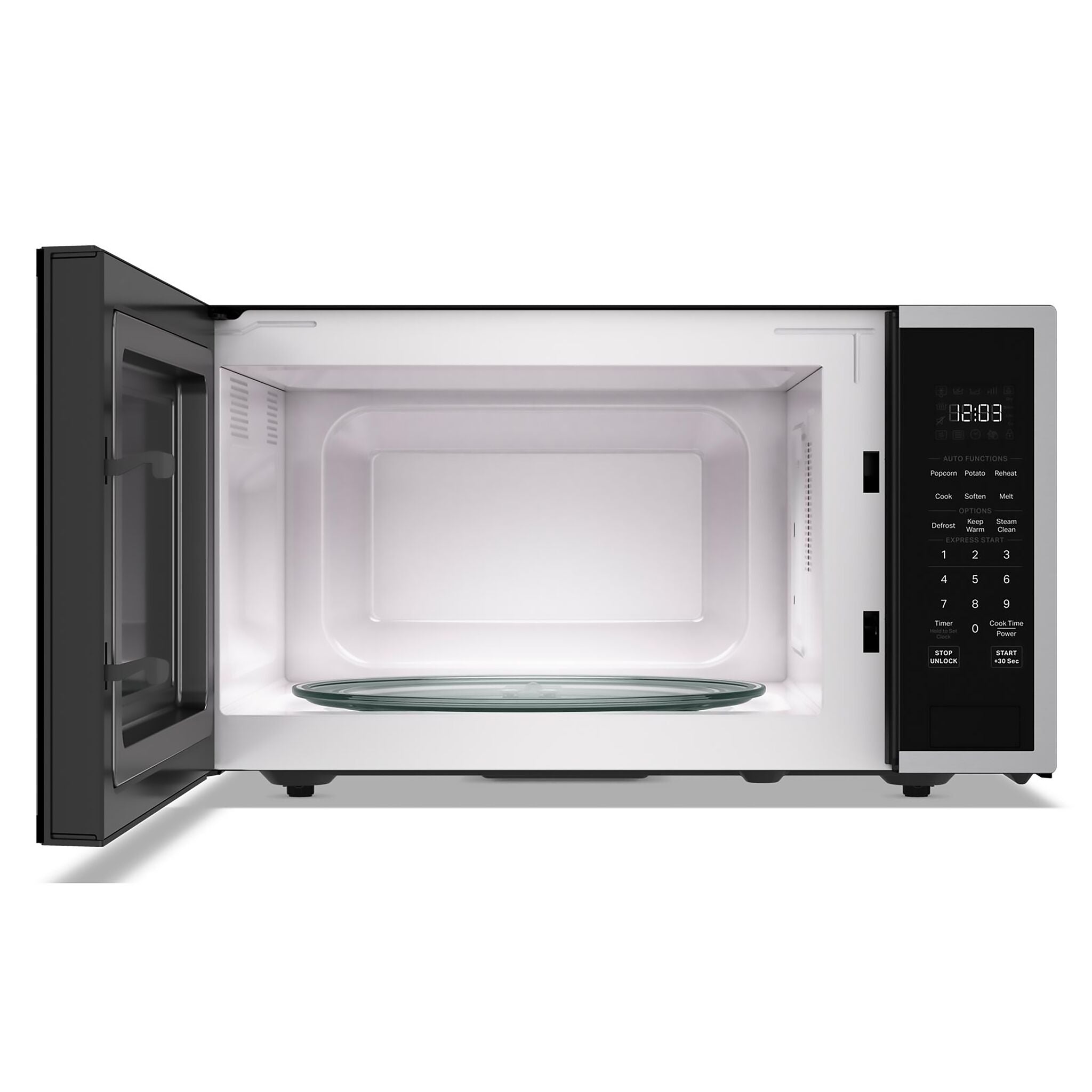 KitchenAid PrintShield Stainless Countertop Microwave 1.6 cu.ft.) - YKMCS122SPS