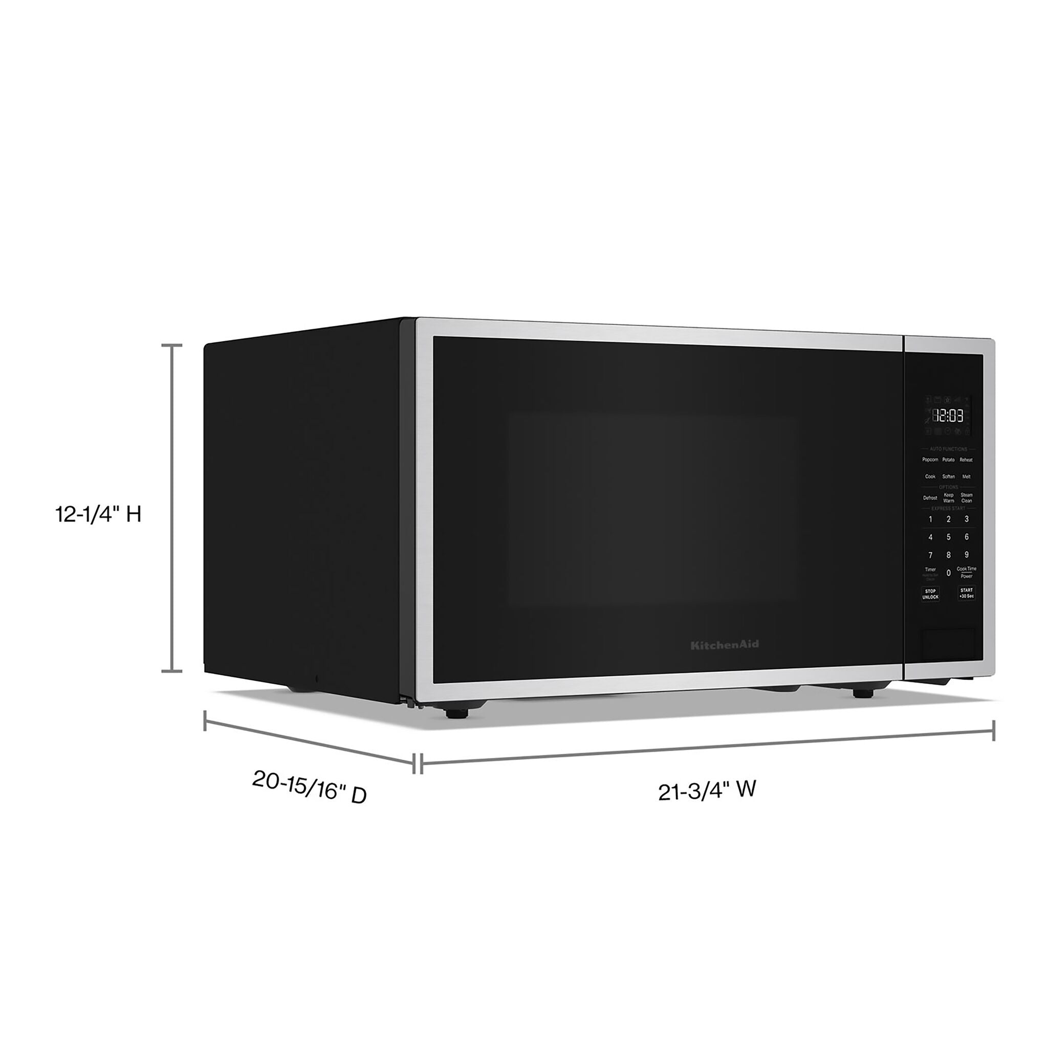 KitchenAid PrintShield Stainless Countertop Microwave (1.5 cu.ft.) - KMCS522SPS