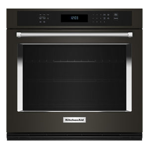 KitchenAid Four encastré 4,3 pi³ 27 po acier inoxydable noir avec fini PrintShieldMC KOES527PBS