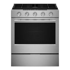 KitchenAid Cuisinière au gaz 5,0 pi³ encastrable à convection acier inoxydable résistant aux traces de doigts KSGS530SPS