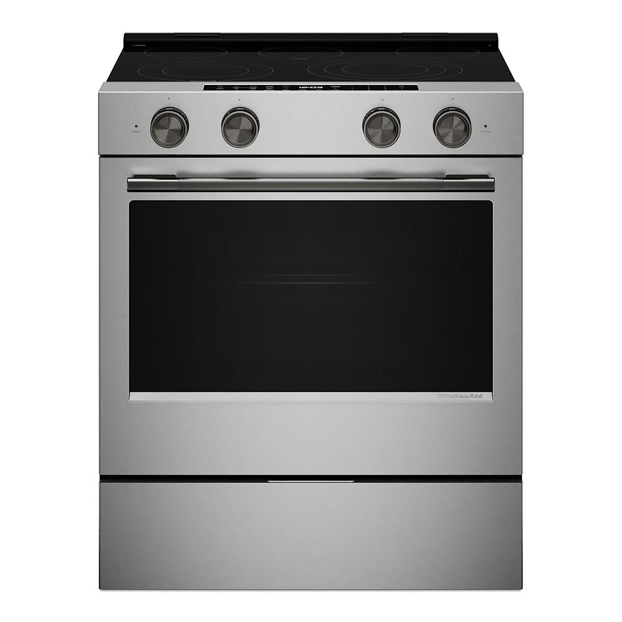KitchenAid Fingerprint Resistant Stainless Steel Slide-In Electric Convection Range (5.3 cu.ft.) - YKSES530SPS
