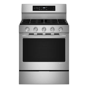 KitchenAid Cuisinière au gaz 5,0 pi³ autonome à convection acier inoxydable résistant aux traces de doigts KFGS530SPS