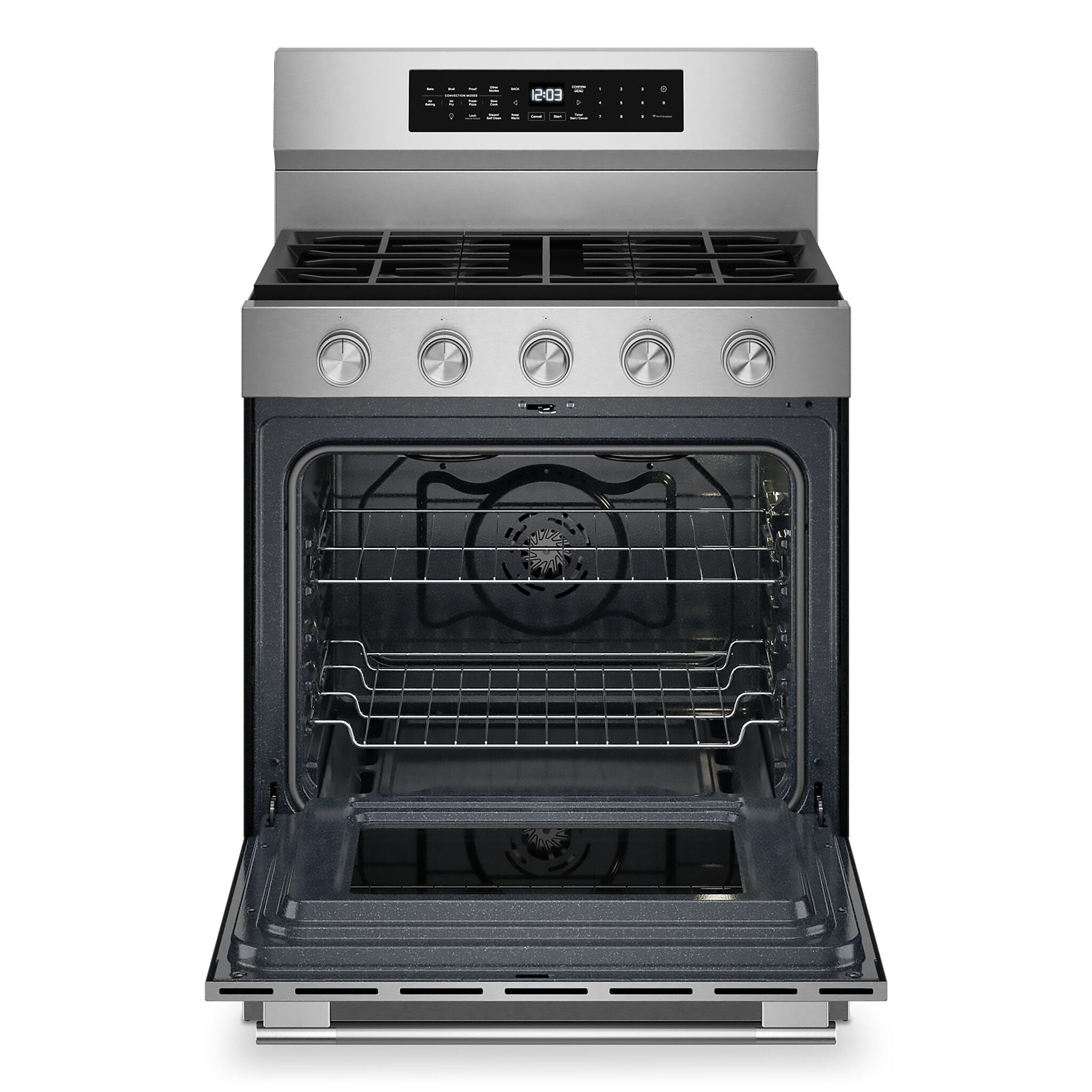 KitchenAid Fingerprint Resistant Stainless Steel Freestanding Gas Convection Range (5 cu.ft) - KFGS530SPS
