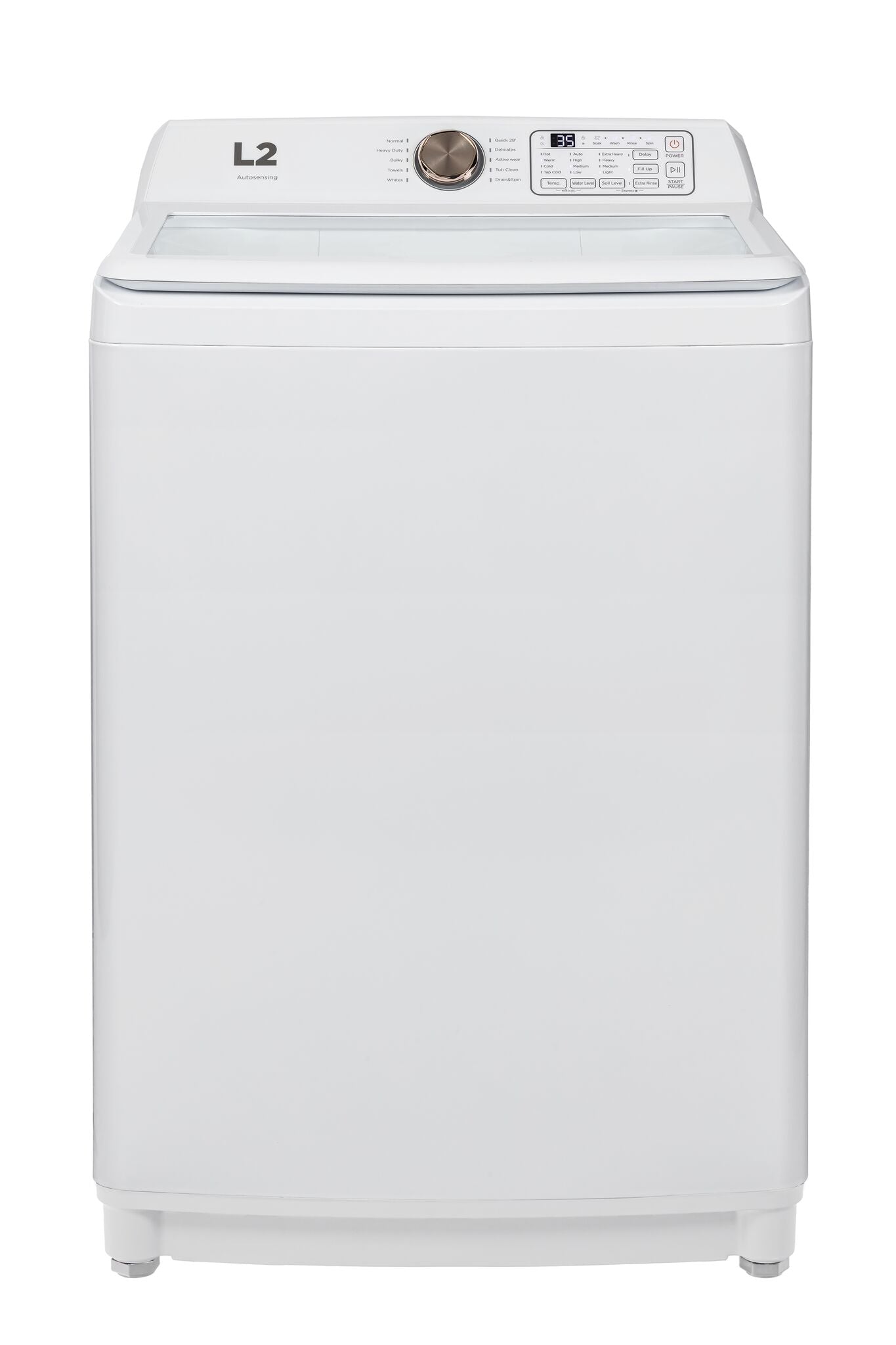 L2 White Top-Load Washer (5.1 Cu.Ft.) and Electric Dryer (7 Cu.Ft.) - LT51N1BWWC/LE47A3AWW