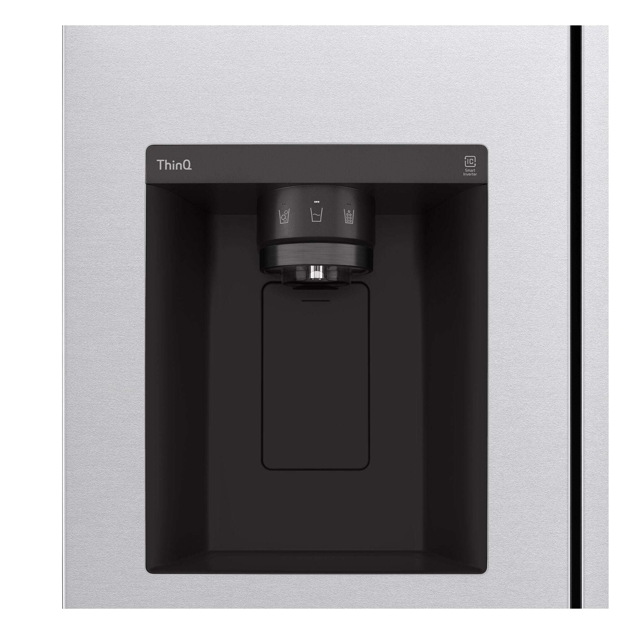 LG 36" 23 Cu. Ft. Platinum Silver Side-by-Side Counter-Depth Refrigerator with Ice & Water Dispenser - LS23C4230V