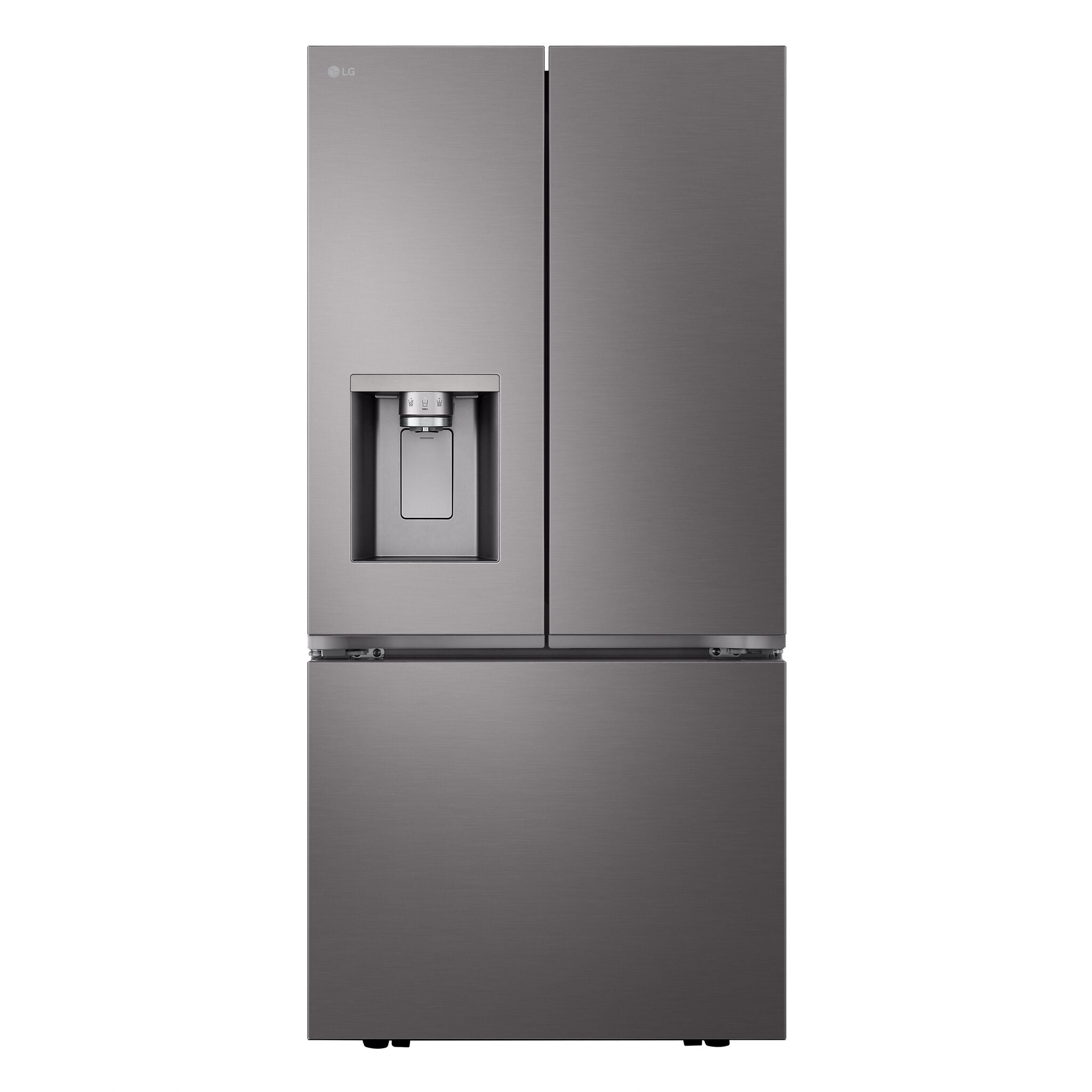 LG 33" 24.5 Cu. Ft. Smudge Resistant Black Stainless Steel French Door Refrigerator with ThinQ® Technology - LF25S6330D