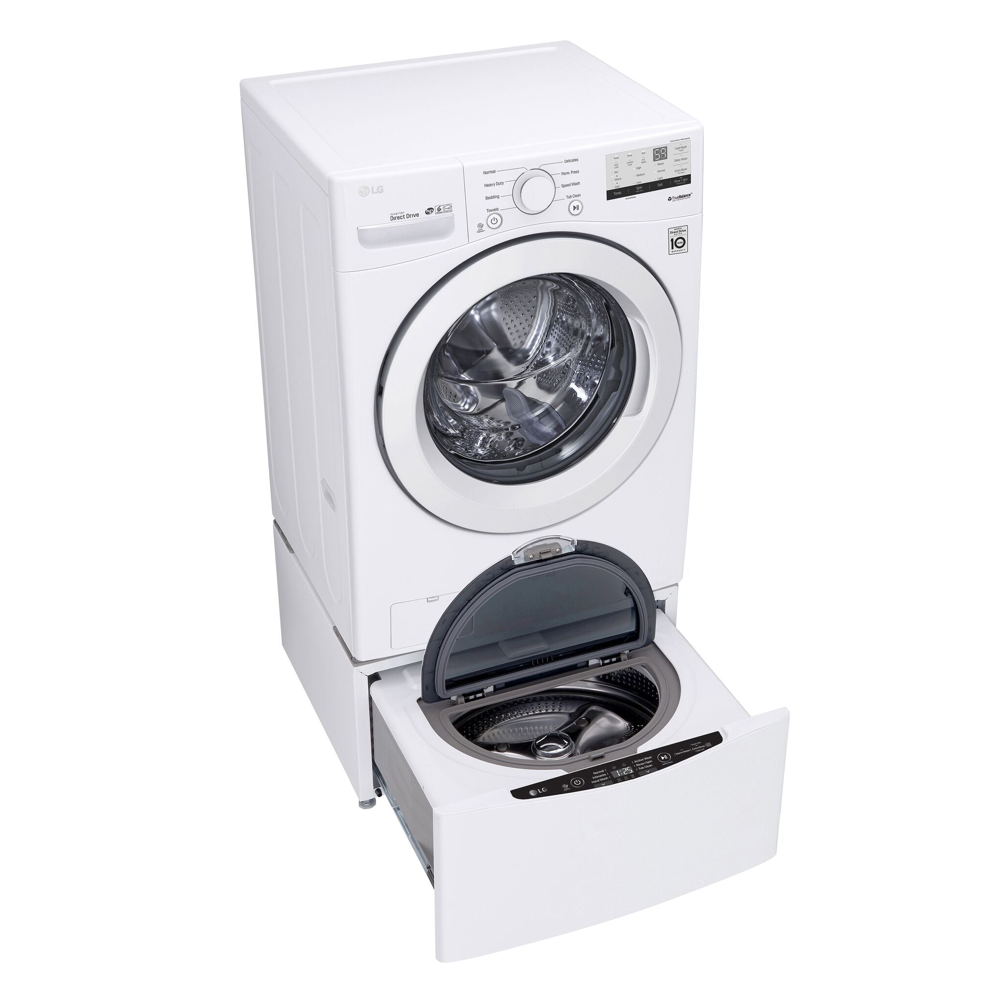 LG White Front Load Washer with 6Motion™ Technology (5.2 Cu.Ft) - WM3400CW