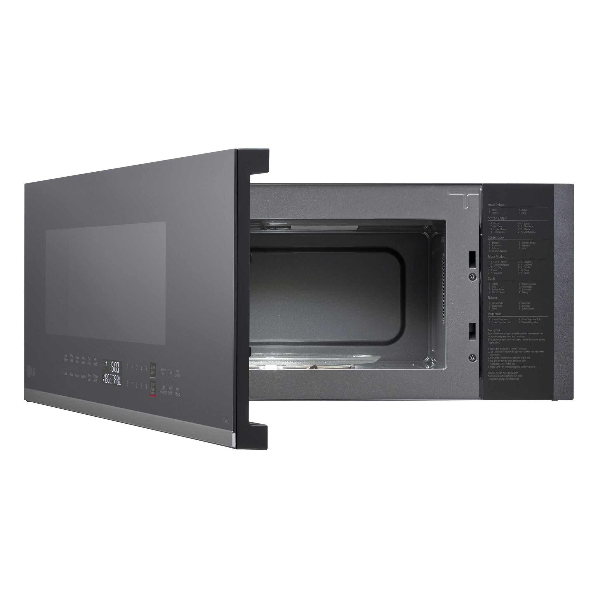 LG Smudge Resistant Stainless Steel Slim Over-the-Range Microwave Oven with EasyClean® (1.3 cu. ft.) - MVEF1337F