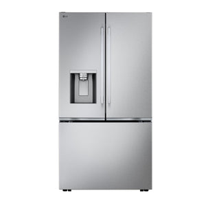 LG Réfrigérateur 24 pi³ de 35,75 po avec porte à 2 battants profondeur de comptoir MAX avec Zero ClearanceMC acier inoxydable résistant aux taches - LF24Z6530S