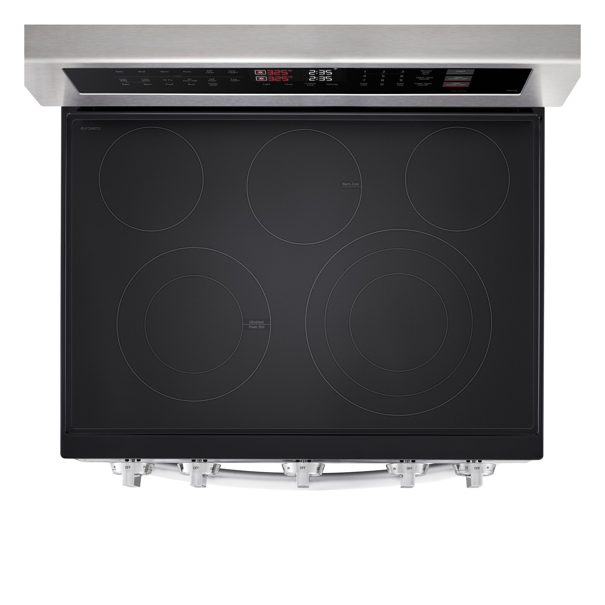 LG Stainless Steel Electric Double Oven Freestanding Range with ProBake Convection® and Air Fry (7.3 Cu.Ft) - LDEL7324SE