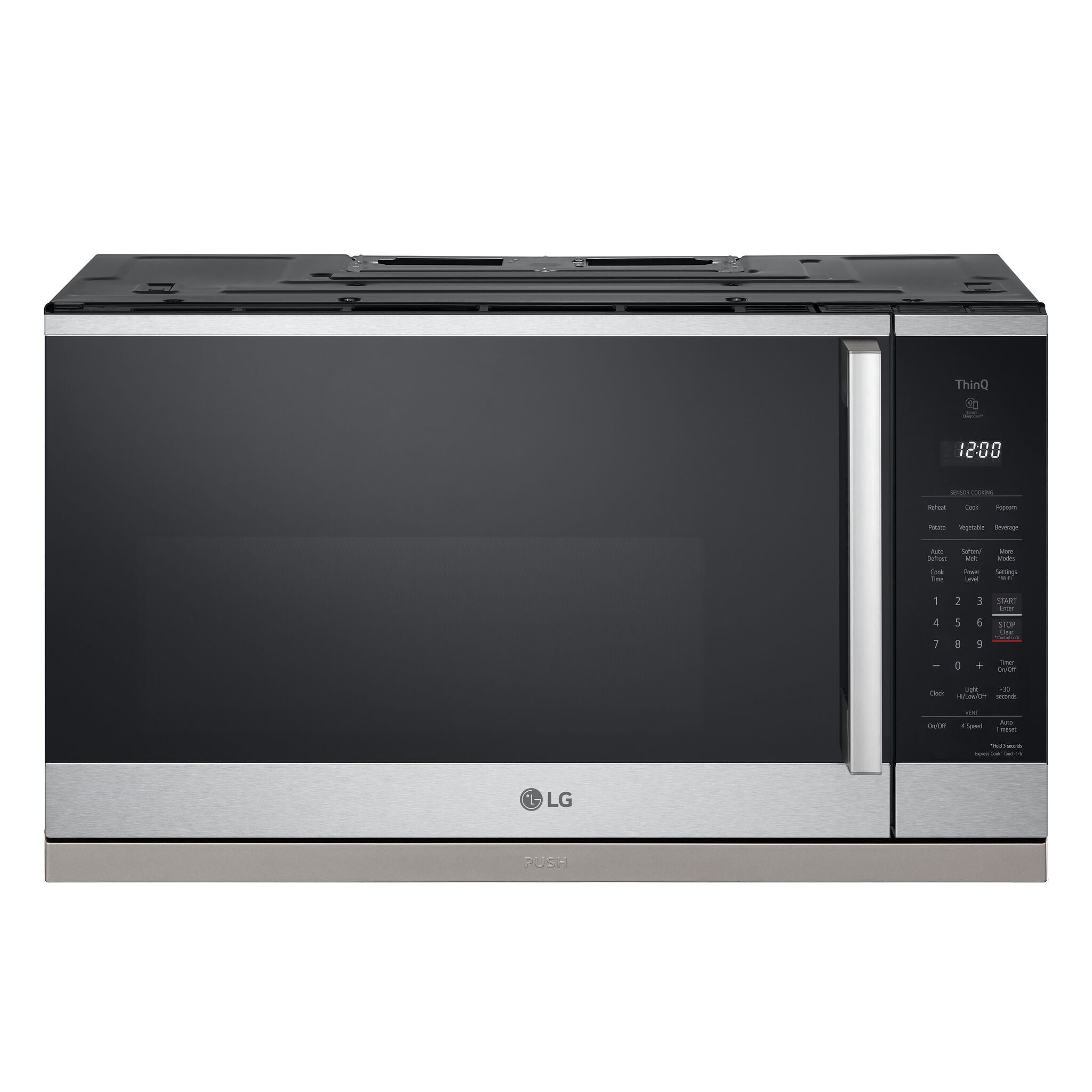 LG Stainless Steel Over-the-Range Microwave with ExtendaVent®2.0 (2.1 cu.ft.) - MVEL2125X