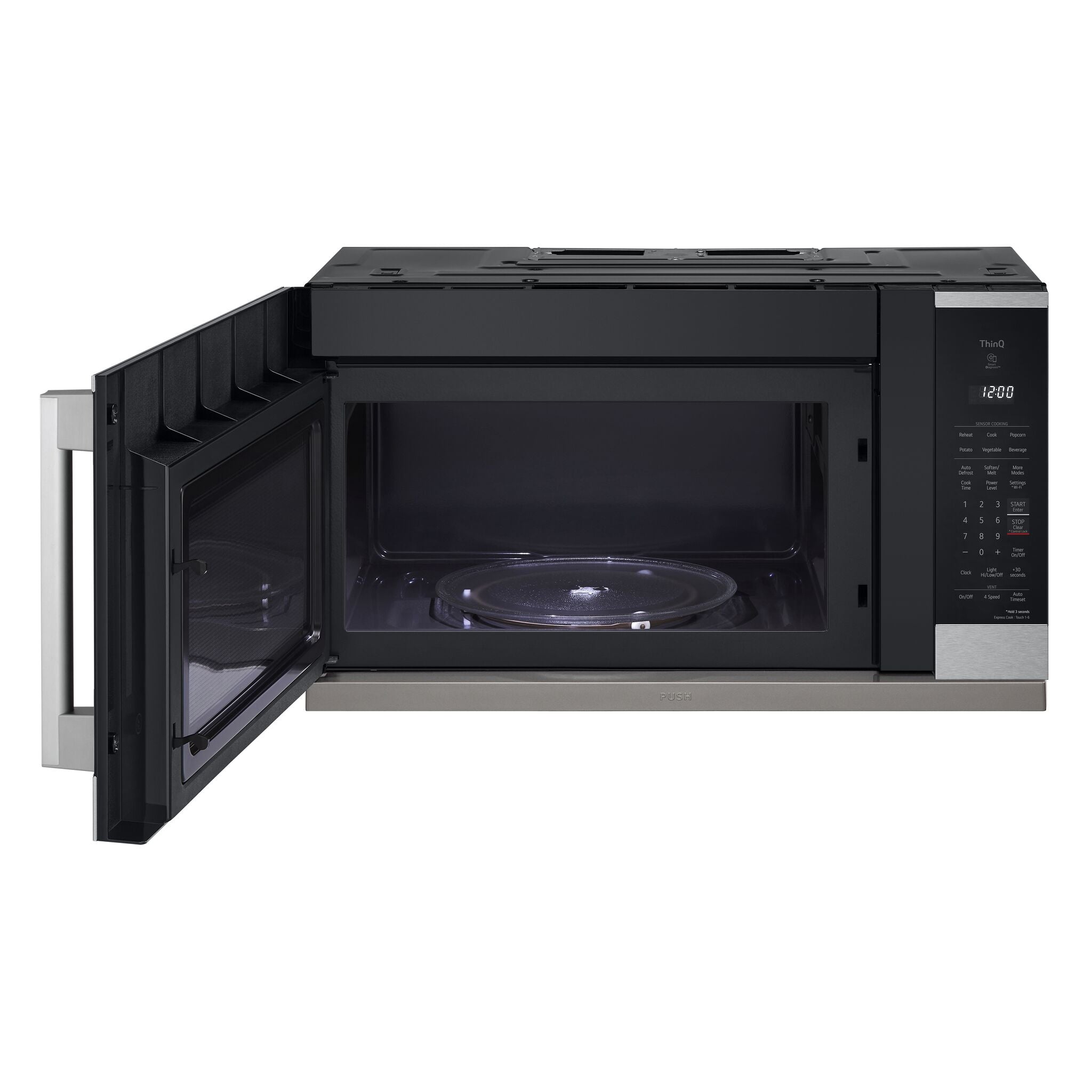 LG Stainless Steel Over-the-Range Microwave with ExtendaVent®2.0 (2.1 cu.ft.) - MVEL2125X