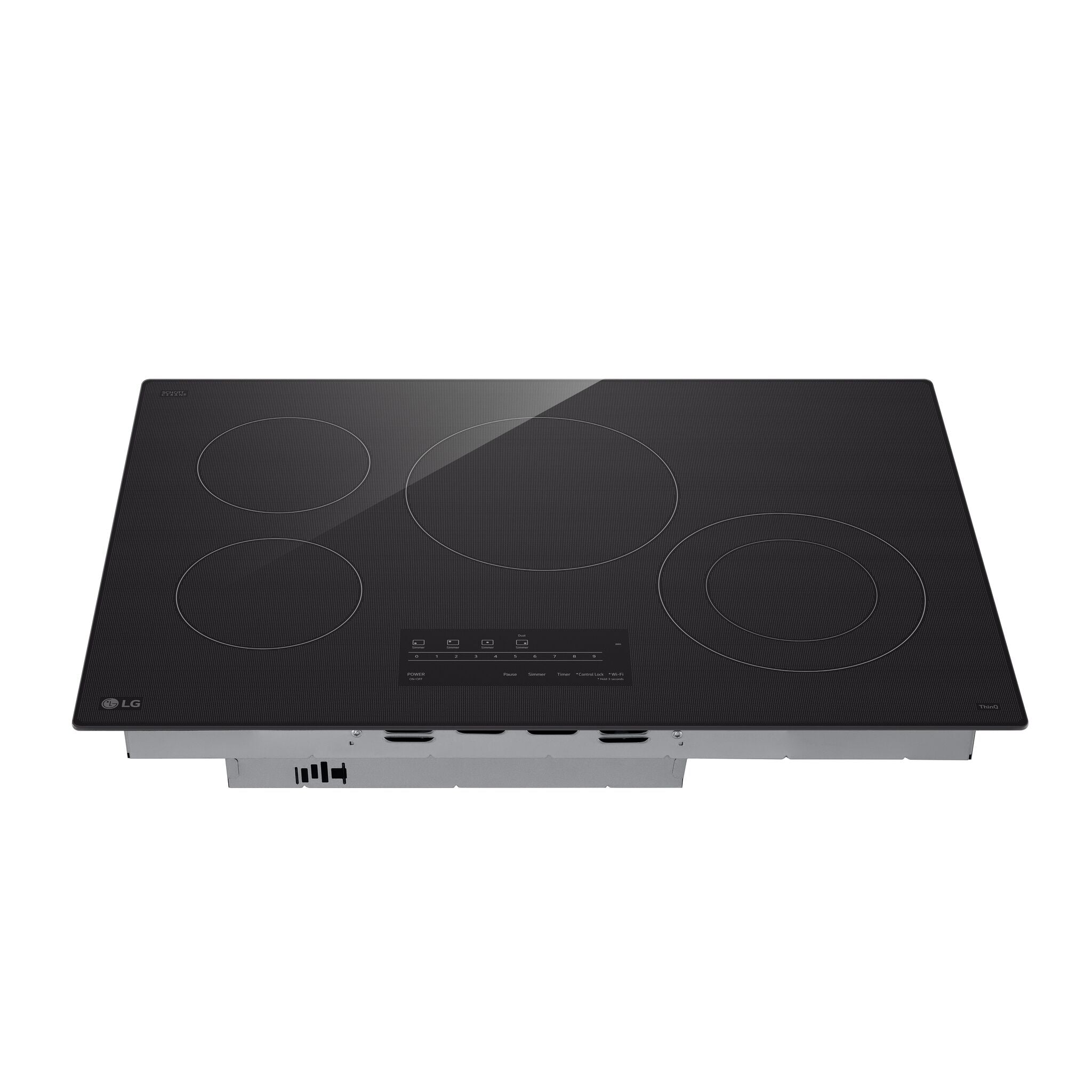LG Black Smart 30" Electric Cooktop - CBEW3013BE
