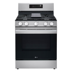 LG Cuisinière au gaz 6,3 pi³ avec convection ProBake® acier inoxydable LRGN6323Y