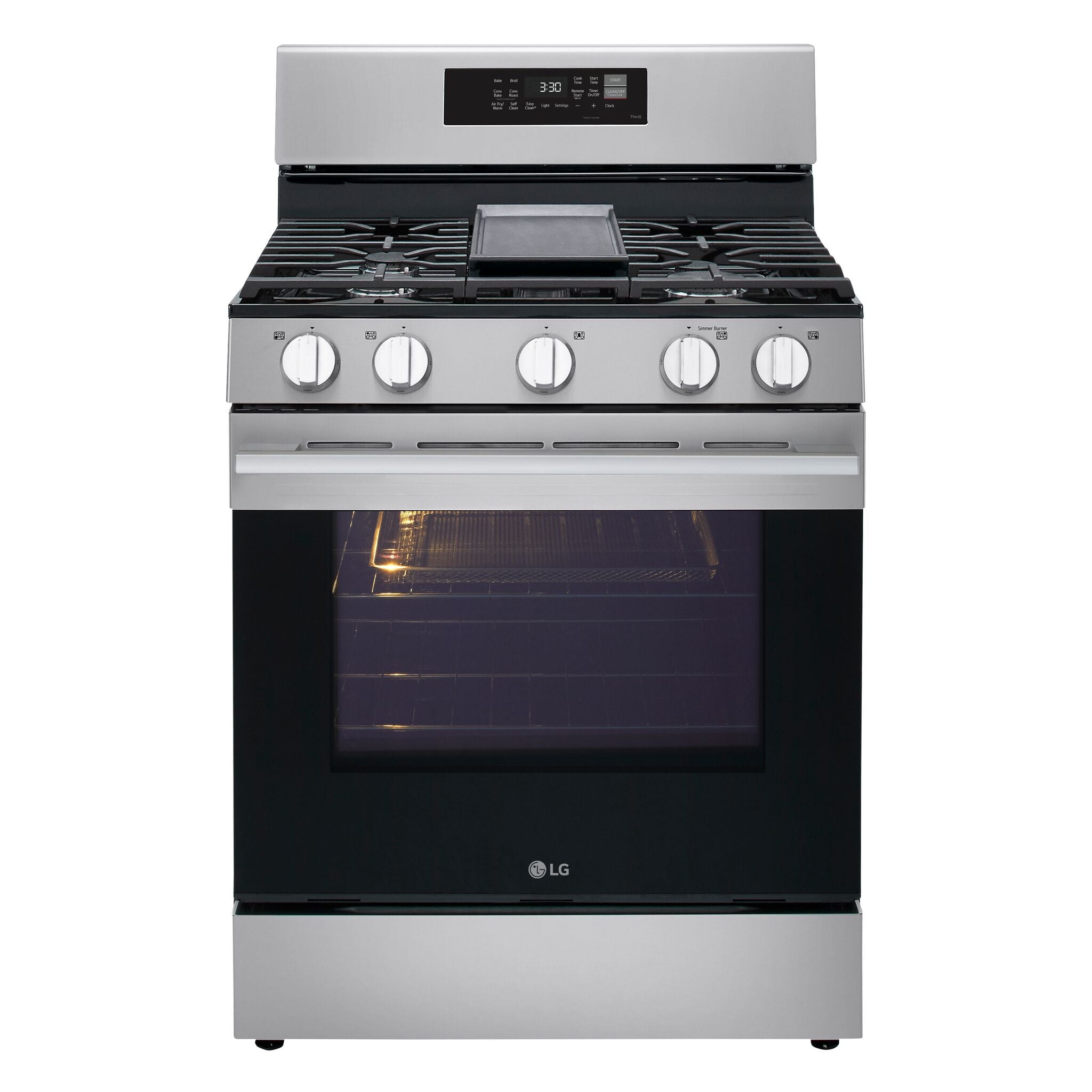 LG Stainless Steel Gas Range with ProBake Convection® (6.3 cu ft.) - LRGN6323Y