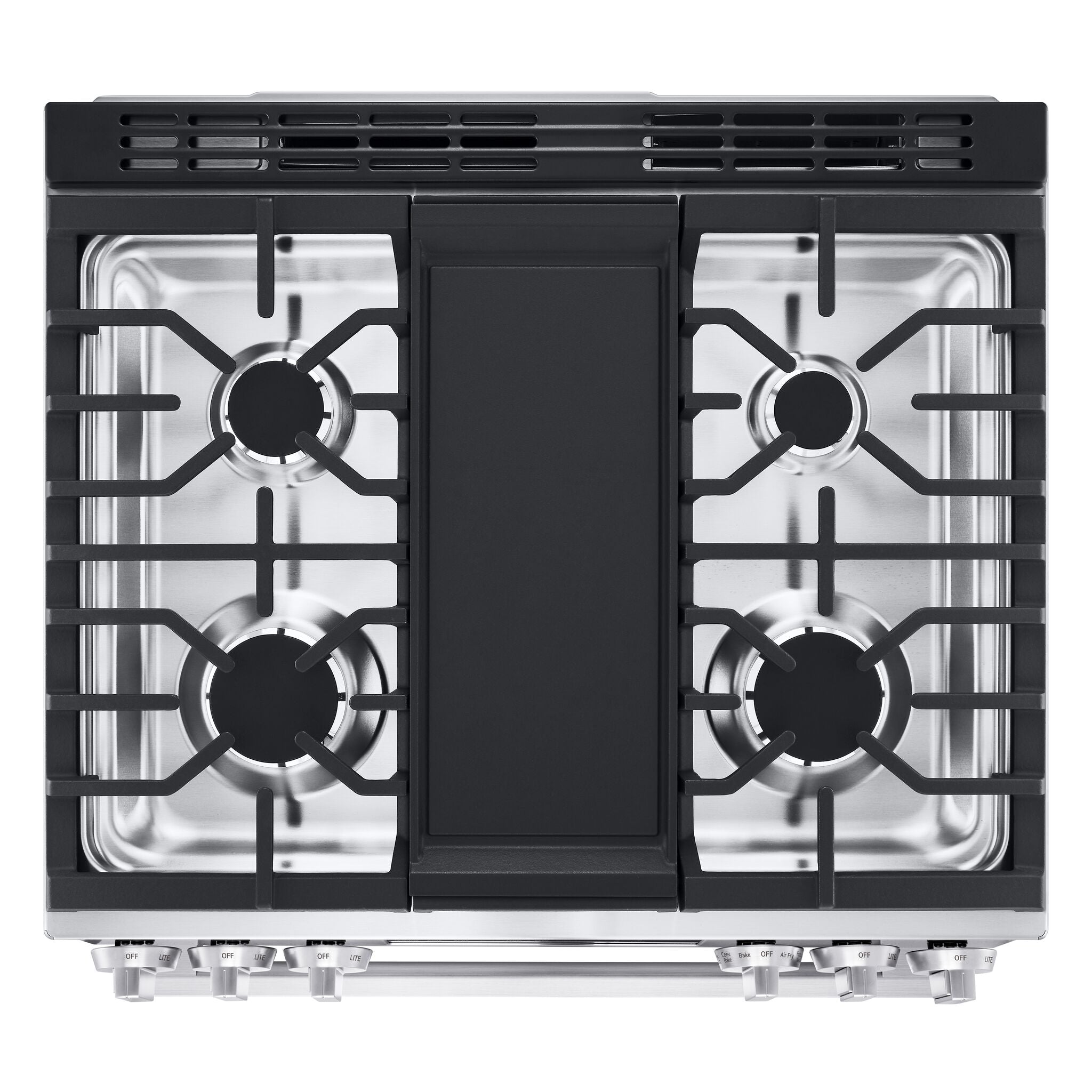 LG Smudge Resistant Stainless Steel Smart Gas Slide-In Range with Air Fry (6.3 Cu.Ft) - LSGL6335X
