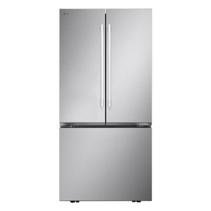 LG Réfrigérateur 25 pi³ de 33 po avec porte à 2 battants et machine à glaçons acier inoxydable résistant aux taches - LF25H6200S