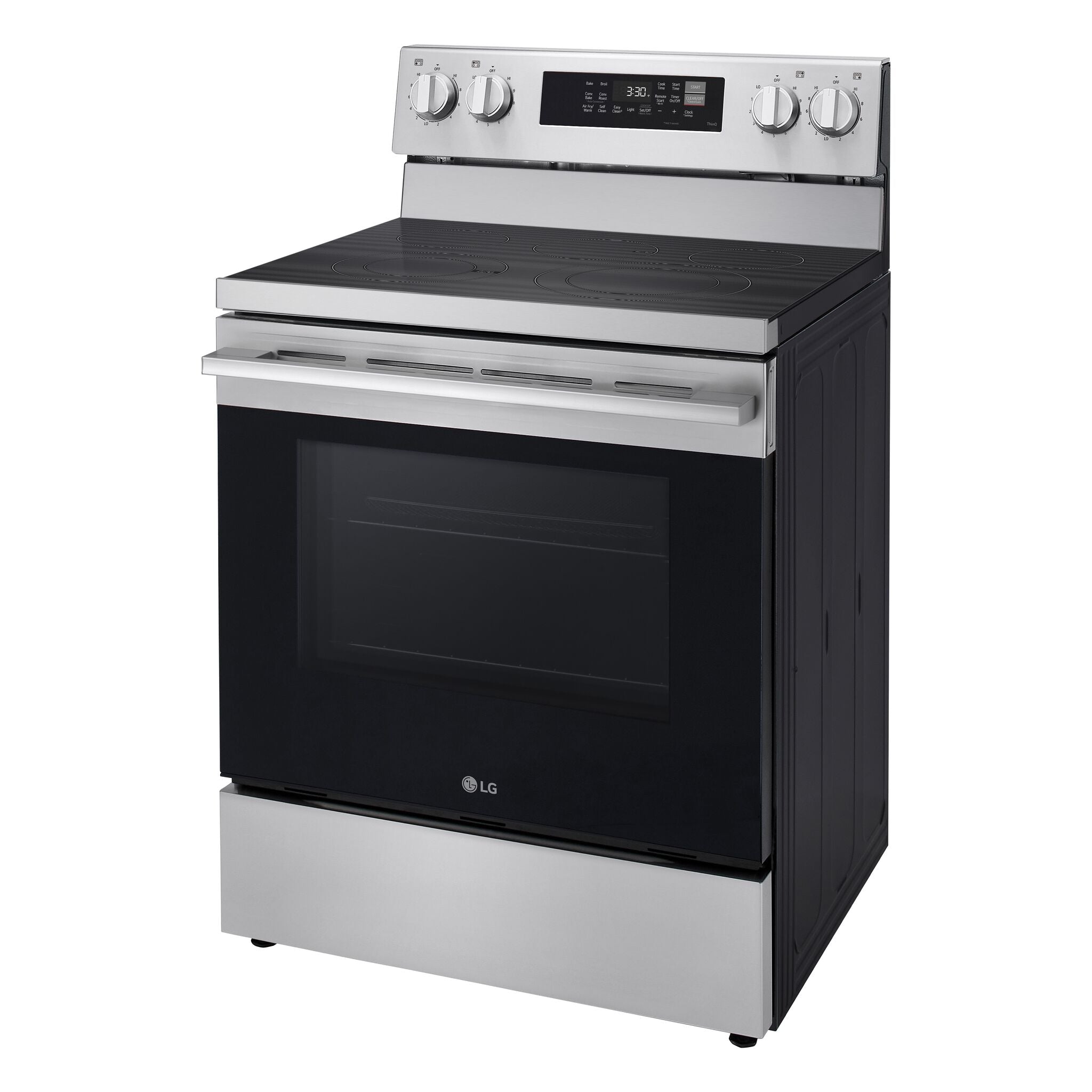 LG Stainless Steel Smart Electric Freestanding Range with Air Fry (6.3 Cu.Ft) - LREN6323YE