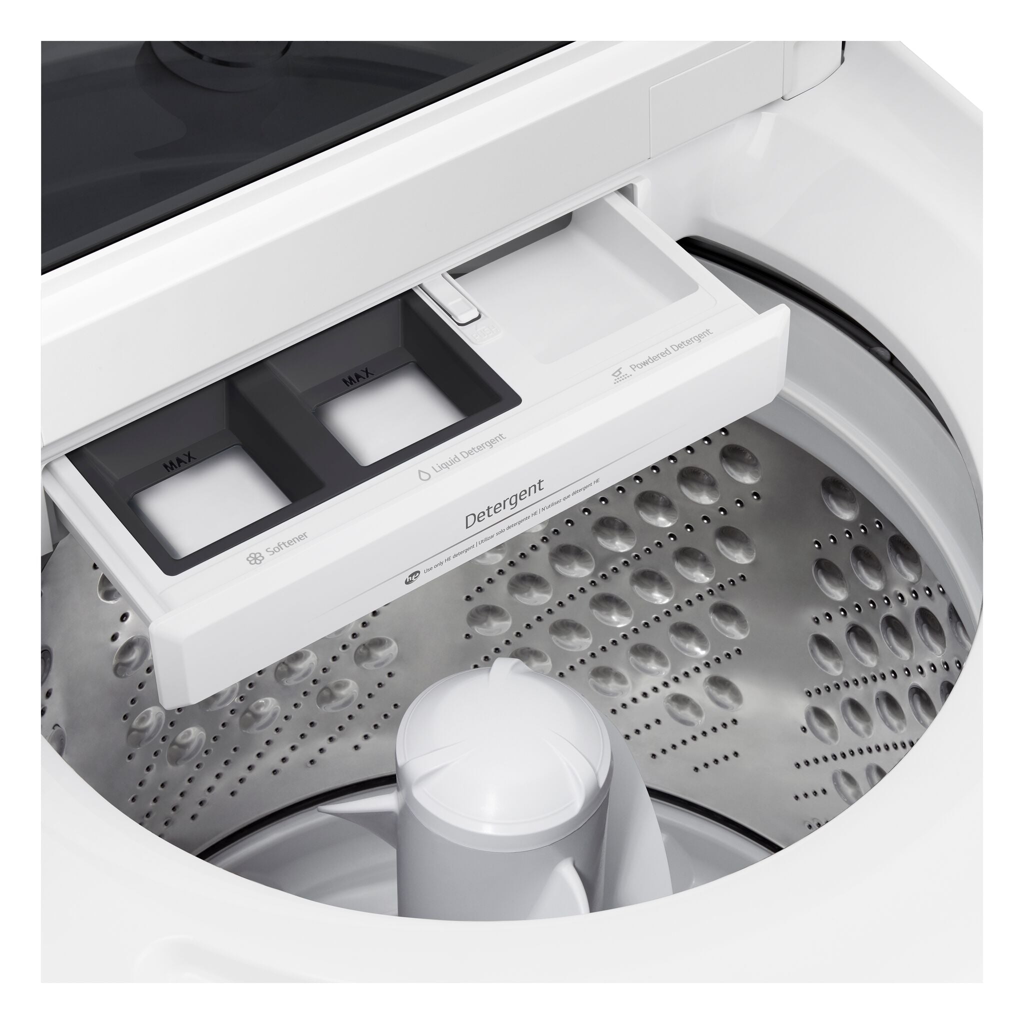 LG White Mega Capacity Smart Top Load Washer with 4-Way® Agitator (5.6 Cu. Ft) - WT8205CW
