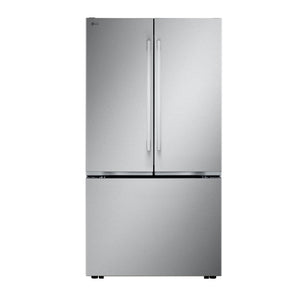 LG Réfrigérateur 25,1 pi³ de 36po avec porte à 2 battants profondeur de comptoir MAX avec distributeur interne d’eau et machine à glaçons acier inoxydable résistant aux taches – LF25BZH42S