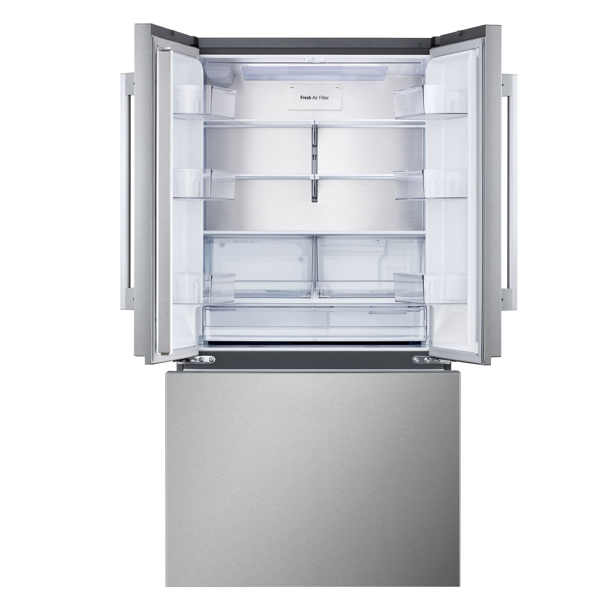 LG 36" 25.1 Cu. Ft. Smudge-Resistant Stainless Steel Counter-Depth MAX 3-Door French Door Refrigerator with Internal Water Dispenser and Ice Maker - LF25BZH42S