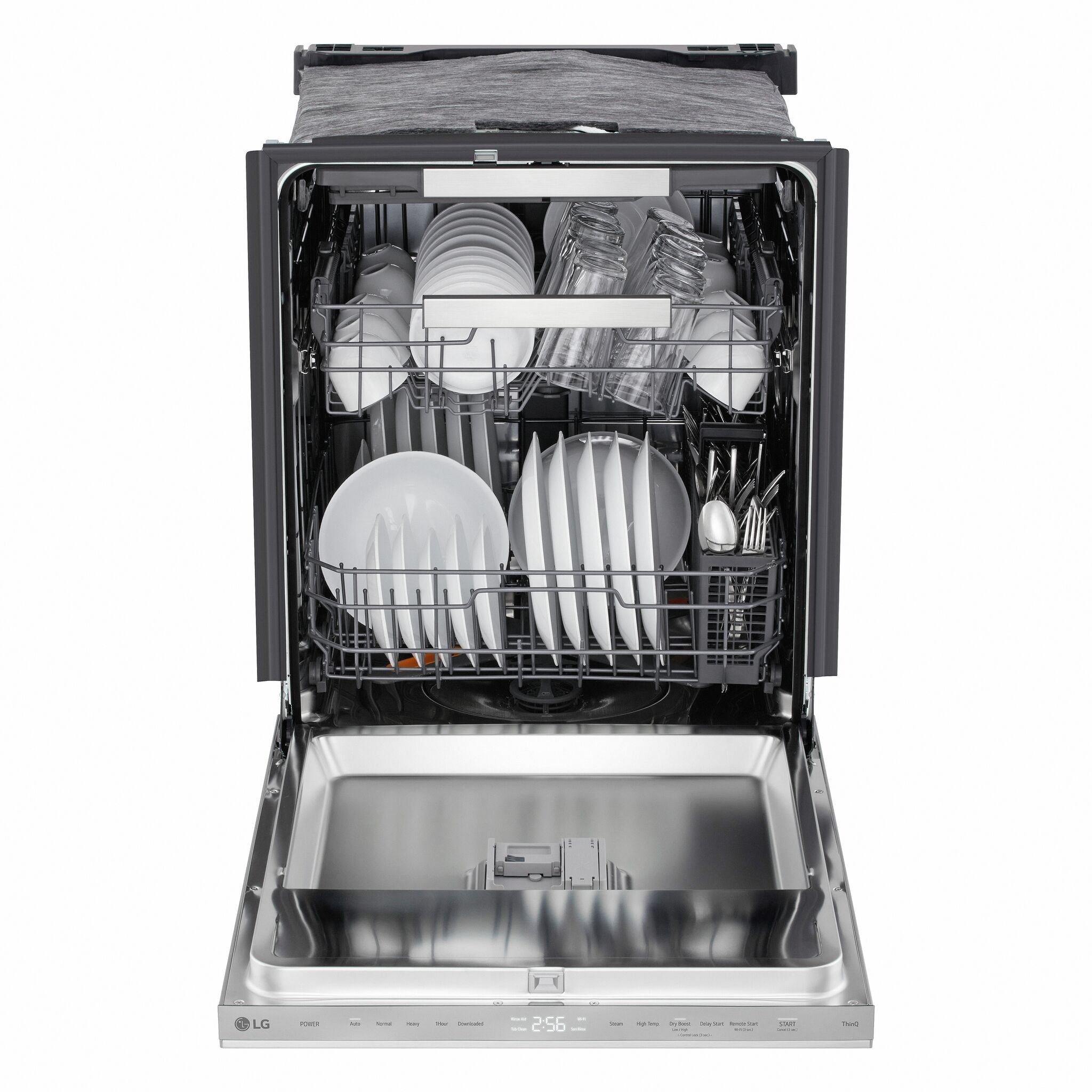 LG Smudge Resistant Stainless Steel 46dB Top Control Dishwasher with FlushFit™ Design, QuadWash® Pro and AutoVentDry™ - LDNPQ555S