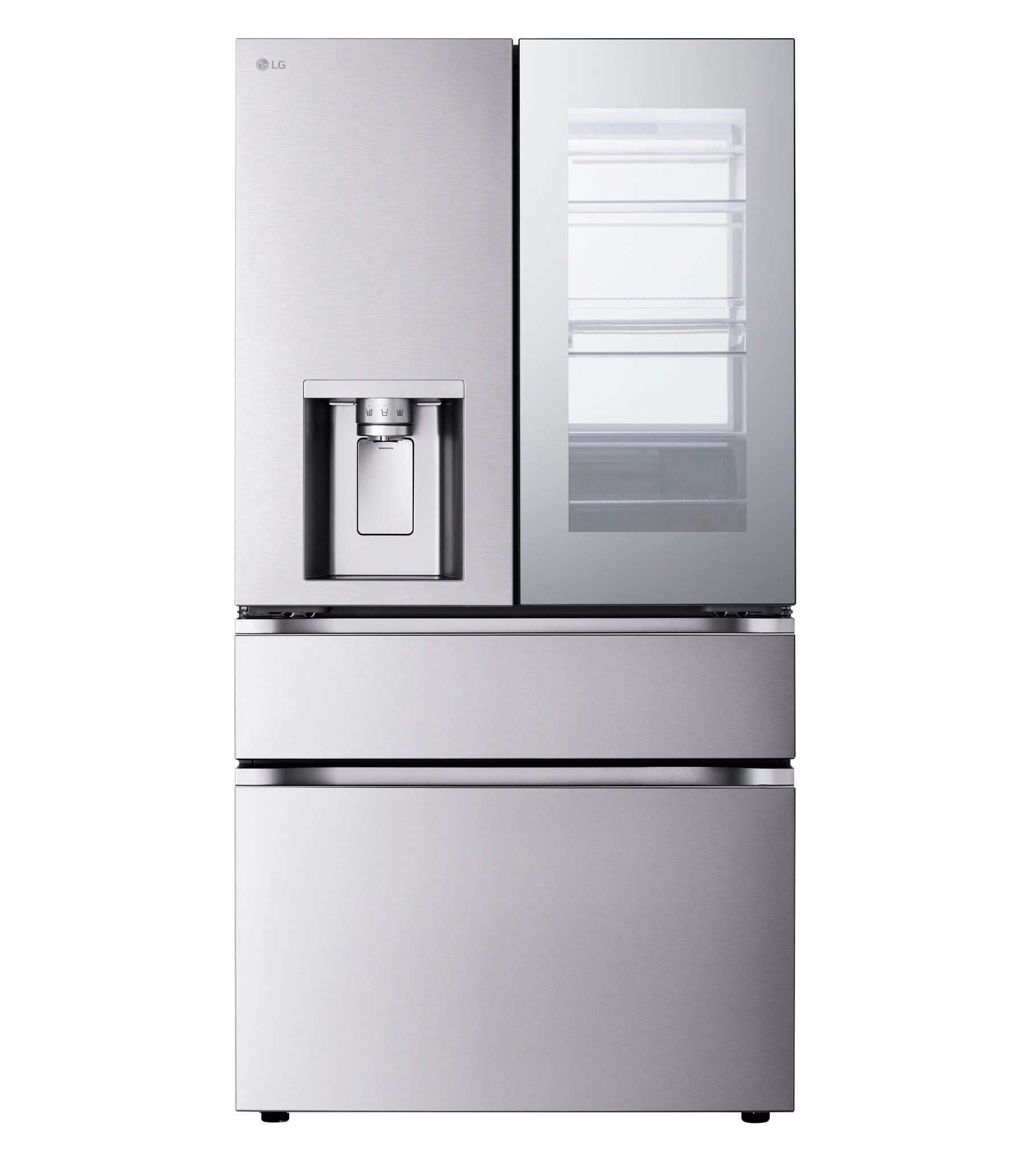 LG 36" 28.6 Cu. Ft. Smudge-Resistant Stainless Steel French Door Refrigerator with InstaView, MyColour Window, and Craft Ice - LF29S9775S