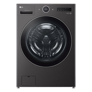 LG Combiné Laveuse/sécheuse tout-en-un à chargement frontal 5,8 pi³ sans évent avec technologie Inverter HeatPumpMC et moteur Direct DriveMC acier noir WM6998HBA