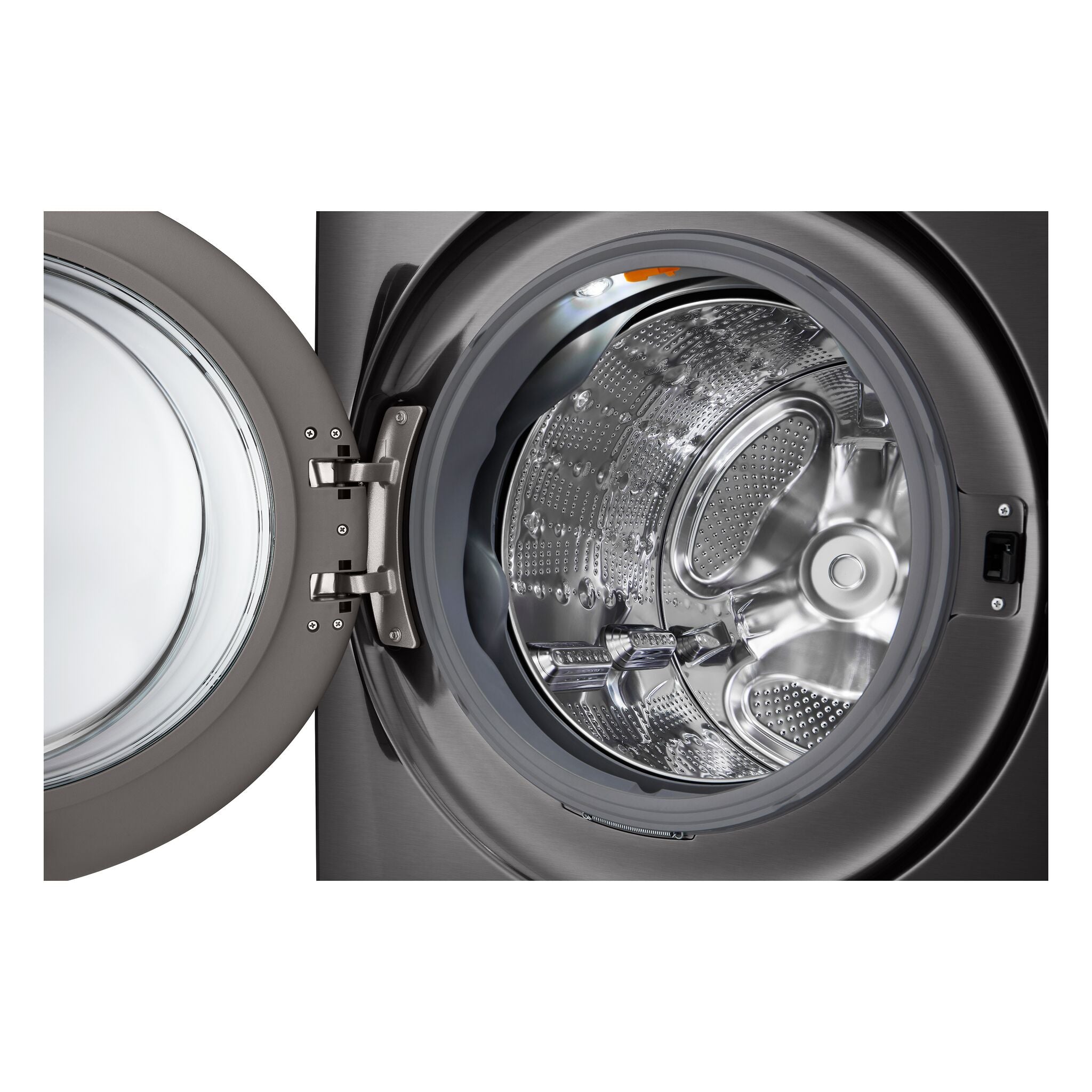 LG Black Steel All-in-One Ventless Washer/Dryer Combo with Inverter HeatPump™ Technology and Direct Drive Motor (5.8 cu. ft. - WM6998HBA