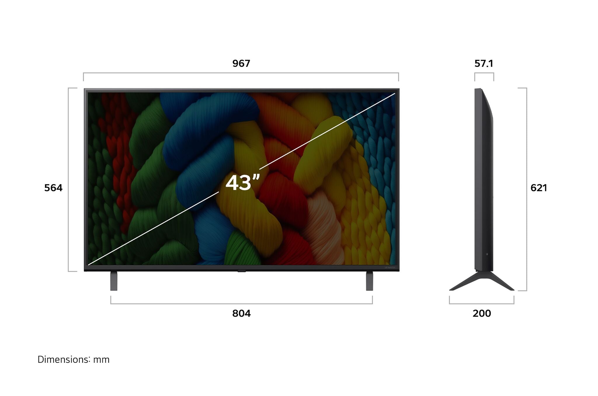 LG 43" 4K NanoCell Smart LED TV - 43NANO80AUA